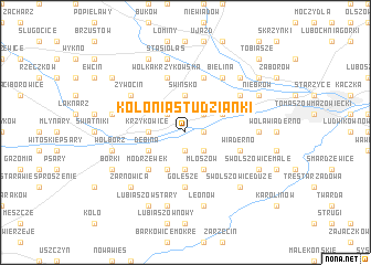 map of Kolonia Studzianki