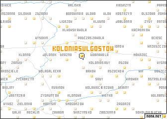 map of Kolonia Sulgostów