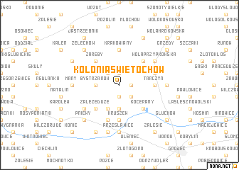 map of Kolonia Świętochów