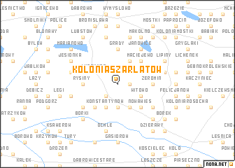 map of Kolonia Szarłatów