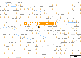 map of Kolonia Tomaszowice