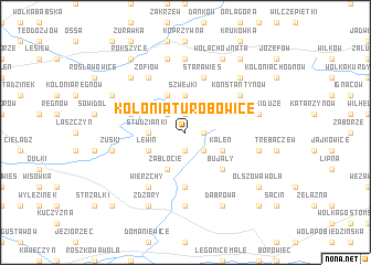 map of Kolonia Turobowice