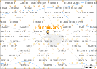 map of Kolonia Wacyn