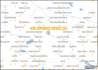 map of Kolonia Wilkowiczki