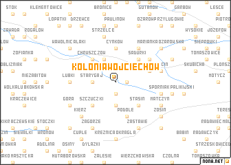 map of Kolonia Wojciechów