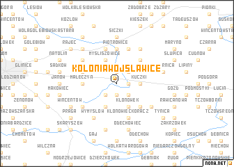 map of Kolonia Wojsławice