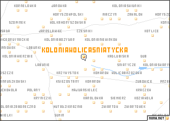 map of Kolonia Wolica Śniatycka