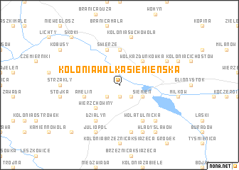 map of Kolonia Wólka Siemieńska