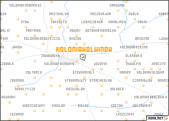 map of Kolonia Wolwinów