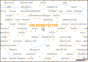 map of Kolonia Wyszyna