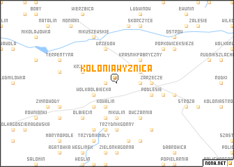 map of Kolonia Wyżnica
