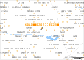 map of Kolonia Zaboreczno