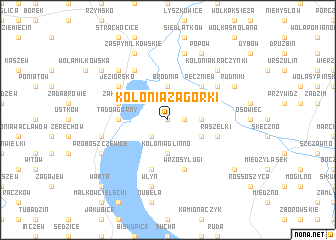 map of Kolonia Zagórki