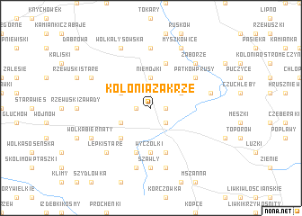 map of Kolonia Zakrze