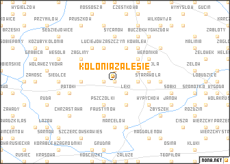 map of Kolonia Zalesie