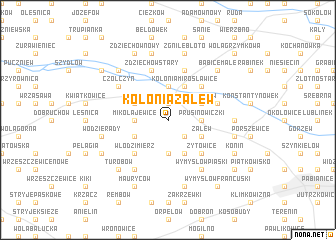 map of Kolonia Zalew