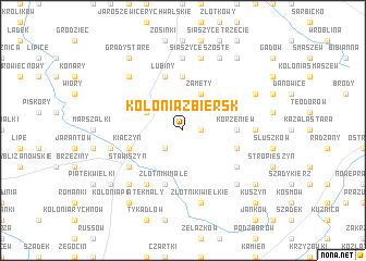 map of Kolonia Zbiersk