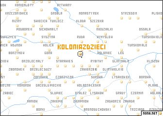 map of Kolonia Zdzieci