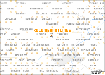 map of Kolonie Bartlinge