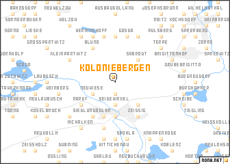 map of Kolonie Bergen