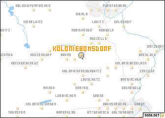 map of Kolonie Bomsdorf