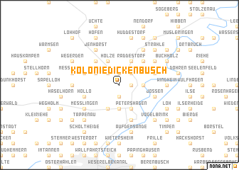 map of Kolonie Dickenbusch