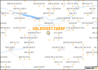 map of Kolonie Etzdorf