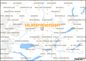 map of Kolonie Fredersdorf