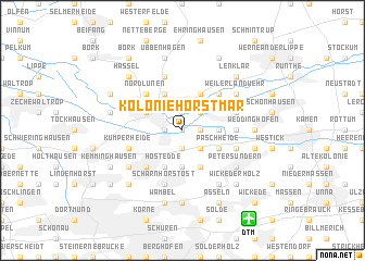 map of Kolonie Horstmar