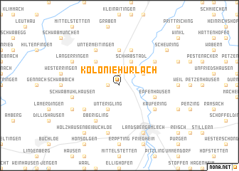 map of Kolonie Hurlach