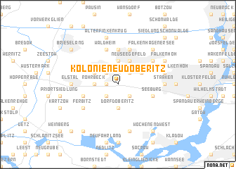 map of Kolonie Neudöberitz