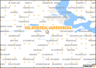 map of Kolonie Neu Lüdershagew