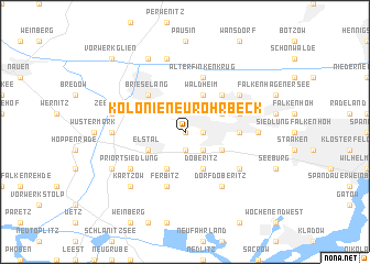 map of Kolonie Neu Rohrbeck