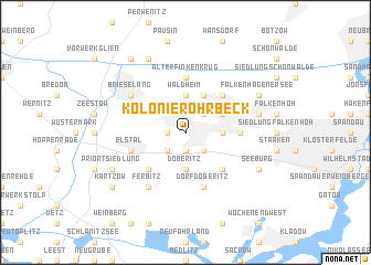 map of Kolonie Rohrbeck