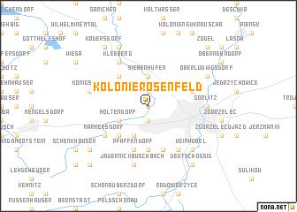 map of Kolonie Rosenfeld