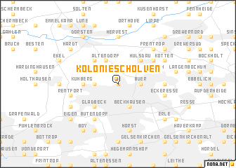 map of Kolonie Scholven