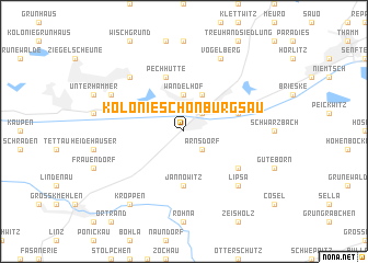 map of Kolonie Schönburgsau