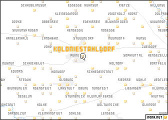 map of Kolonie Stahldorf