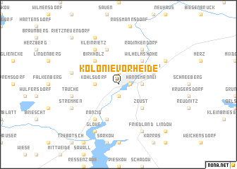 map of Kolonie Vorheide