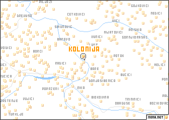 map of Kolonija