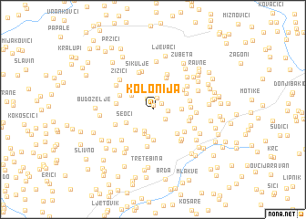 map of Kolonija