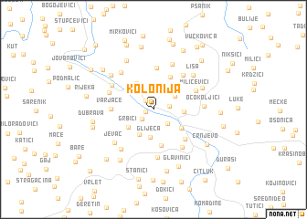 map of Kolonija