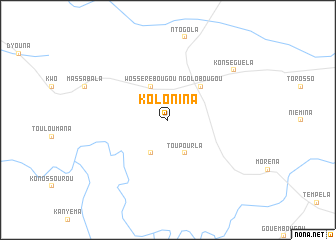 map of Kolonina