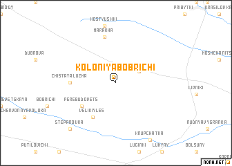 map of Koloniya Bobrichi