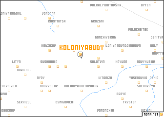 map of Koloniya Budy