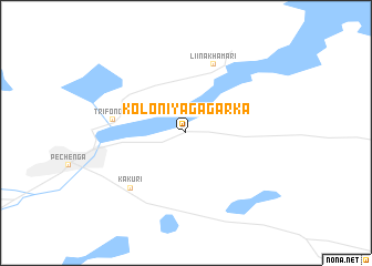 map of (( Koloniya Gagarka ))