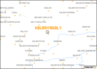 map of Koloniya Galy