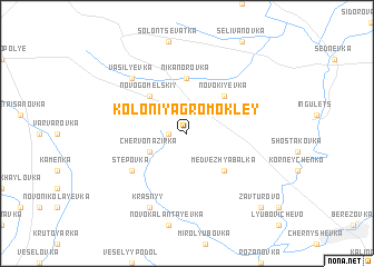 map of Koloniya Gromokley