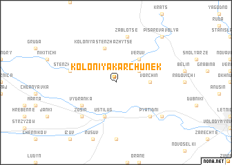 map of Koloniya Karchunek