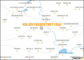 map of Koloniya Konstantynuv